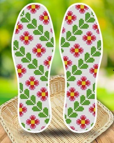 十字绣鞋垫教学视频,轻松掌握精美鞋垫制作技巧